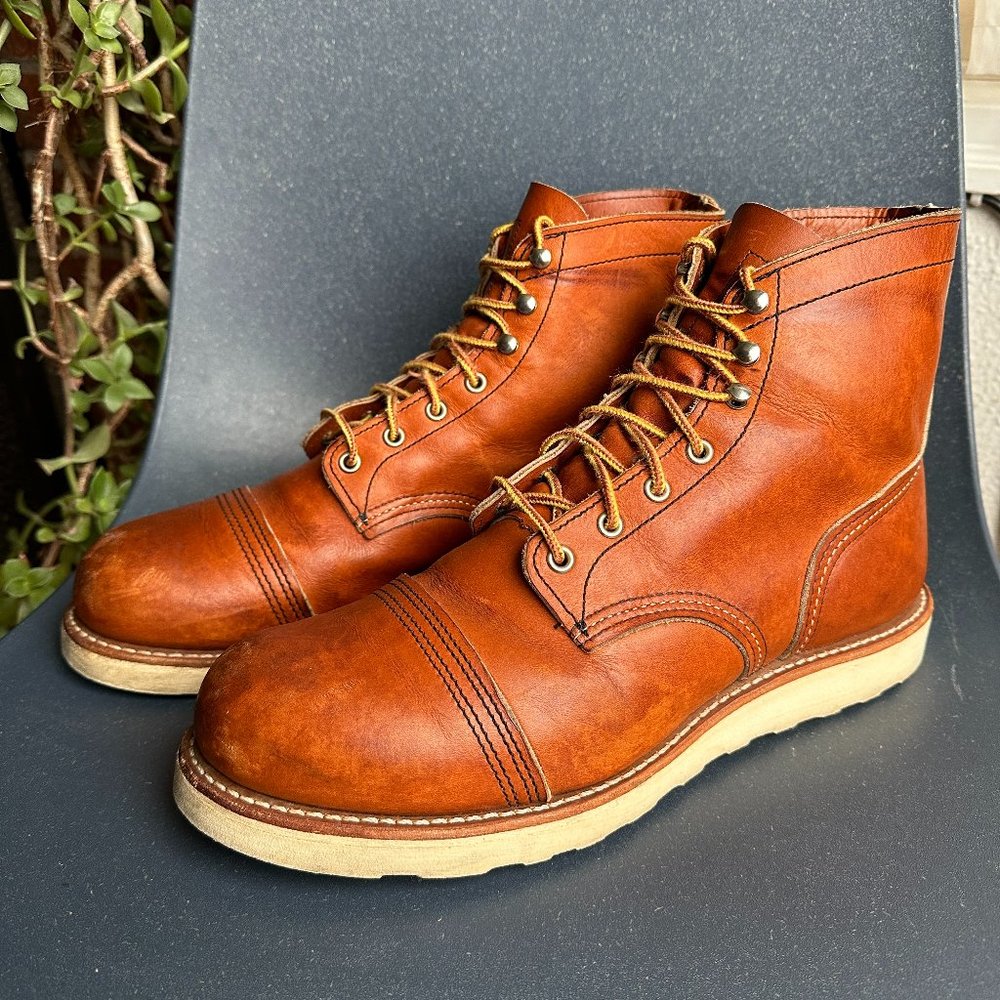 Red Wing Heritage Iron Ranger Traction Tred 8089 in Oro Legacy Men's 10.5 D